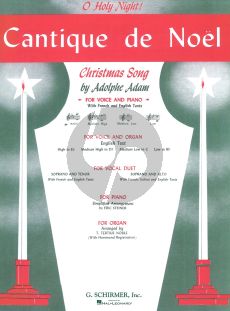 Adam Cantique de Noel (O Holy Night) (High Voice (Eb) -Piano) (French-English) (Edited Carl Deis)