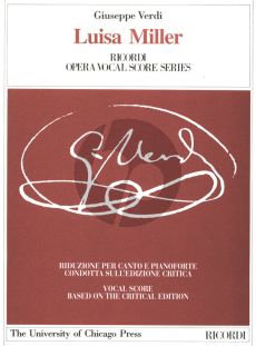 Verdi Luisa Miller Vocal Score (it./engl.) (Ricordi Critical Edition)