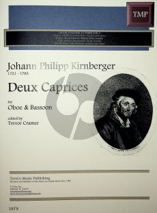 Kirnberger 2 Caprices for Oboe and Bassoon (arr. Trevor Cramer)