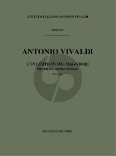 Vivaldi Concerto E-flat major RV 257 Violin-Strings and Bc (Score) (Gian Francesco Malipiero)