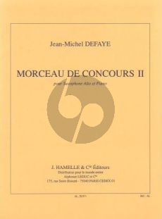 Defaye Morceau de Concours No. 2 Saxophone alto et Piano