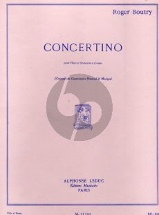 Boutry Concertino pour Flute et Piano
