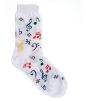 Sokken Kinderen Gekleurde Muzieknoten Wit - Maat 23-25 (Kids' Socks Multi Notes White)