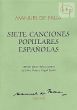Falla 7 Canciones Populares Espanolas Viola and Piano (edited by Emilio Mateu and Miguel Zanetti)