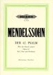 Mendelssohn Psalm 42 Op.42 "Wie der Hirsch schreit nach frischem Wasser" Soli-Choir-Orchestra Vocal Score