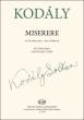 Kodaly Miserere (Part of Psalm 50) (Double SATB Chorus) (edited by Imre Sulyok)