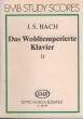 Bach Das Wohltemperierte Klavier Vol.2 (Study Score) (edited by István Lantos)