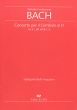 Bach Concerto per il Cembalo D-dur Fk 41 BR-WFB C 9 forCembalo 2 Vl, Va and Vc/Cb Fullscore