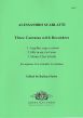 Scarlatti 3 Cantatas Soprano- 2 Recorders-Bc (Score/Parts) (edited by Barbara Sachs)