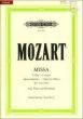 Mozart Missa Brevis C-dur KV 220 (196b) (Spatzenmesse) Soli-Chor-Orchester Klavierauszug (Klaus Burmeister)