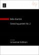 Bartok Streichquartett No.2 Op.17 Study Score