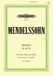 Mendelssohn Duette 2 Singstimmen-Klavier (Max Friedlaender)