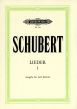 Schubert Lieder Vol. 1 fur Tiefe Stimme und Klavier (Nach den ersten Drucken revidiert und herausgegeben von Max Friedlaender) (Peters)