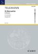 Telemann Menuette fur Sopran- und Altblockflote (Spielpartitur) (Her­aus­ge­ber Gerhard Wohlgemuth)