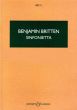 Britten Sinfonietta Op.1 (1932) (Chamber Orchestra - 10 Instruments) (Study Score)