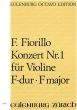 Fiorillo Konzert No.1 F-dur Violine und Orchester (Partitur) (Imre Mezö)