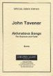 Tavener Akhmatova Songs Soprano Voice and Cello (Russian text)