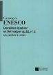 Enescu Quatuor Sol-majeur Opus 22 No. 2 2 Violons-Alto et Violoncelle (Parties)