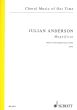 Anderson Magnificat SATB (Lat.) (Motet for unaccompanied voices) (Chorpartitur includes piano reduction for rehearsal only)