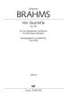 Brahms 4 Quartette Op. 92 SATB und Klavier Partitur ohne Umschlag (Uwe Wolf)