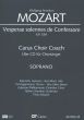 Mozart Vesperae Solennis de Confessore KV 339 Sopran Chorstimme CD (Carus Choir Coach)