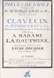 Forqueray Pièces de viole mises en pièces de clavecin Livre premier für Cembalo (Faksimile) (Paris 1747)