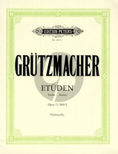 Grutzmacher Etuden Op.72 Vol.1 Violoncello (mit Begleitung eines zweiten Violoncellos ad lib.) (2 Stimmen)