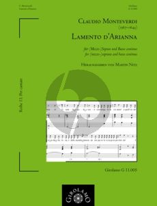 Monteverdi Lamento d'Arianna Mezzo-Sopran und Bc (Ottavio Rinuccini) (edited Martin Nitz)