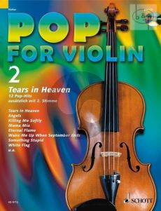 Pop for Violin Vol.2 Tears in Heaven (12 Pop Hits with a 2nd. Violin) (Bk-Cd)