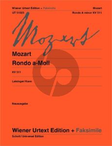 Mozart Rondo a-moll KV 511 Klavier (Leisinger-Kann) (Wiener-Urtext) (grade 4)