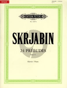 Scriabin 24 Preludes Op.11 Klavier (Gunter Philipp)