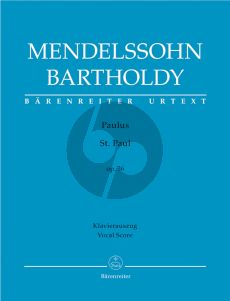Mendelssohn Paulus Op.36 Soli-Choir-Orch. Vocal Score