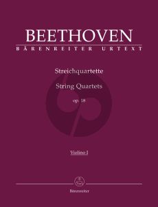 Beethoven String Quartets Op. 18 Parts (edited by Jonathan Del Mar)