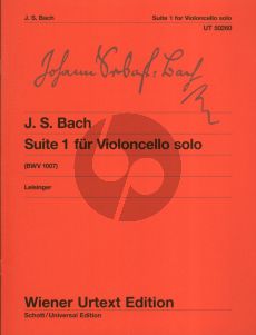 Bach Suite No.1 BWV 1007 fur Violoncello solo (Herausgegeben von Ulrich Leisinger) (Wiener Urtext)