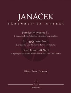 Janacek Quartet No.1 String Quartet (Parts) (Inspired by Leo Tolstoi's Kreutzer Sonata) (edited by L.Faltus & M.Stedron)