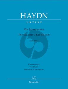 Haydn Die Jahreszeiten - The Seasons Hob.XXI:3 Vocal Score (germ./engl./fr.) (edited by Armin Raab) (Barenreiter-Urtext)