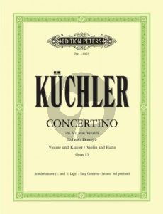 Kuchler Concerto D-major Op.15 (In Style of Vivaldi) (1-3 pos.) (edited by Franziska Matz)