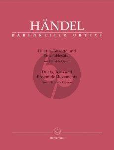 Handel Duets-Trios and Ensemble Movements from Handel's Operas for (2 - 3 Voices and Bc (ital.) (edited by Donald Burrows)