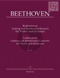 Cadenzas to Beethoven's Violin Concerto Op.61
