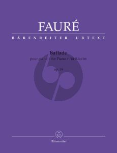 Faure Ballade Op.19 for Piano solo (edited by Chr.Grabowski)