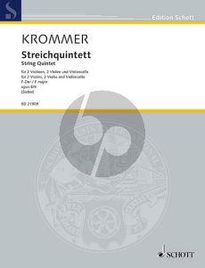 Krommer Quintet F-major Op. 8 No.4 2 Vi.- 2 Va.-Vc. (Score/Parts) (edited by Tilman Sieber)