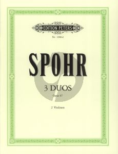 Spohr 3 Duette Op.67 2 Violinen (Carl Herrmann)