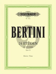 Bertini 24 Etuden Op.29 Piano (Adolf Ruthardt) (Peters)