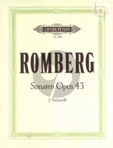 Romberg 3 Sonaten Op.43 2 Violoncellos (Grutzmacher)