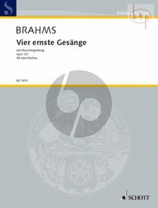 Brahms 4 Ernste Gesänge Op. 121 Alt oder Bariton