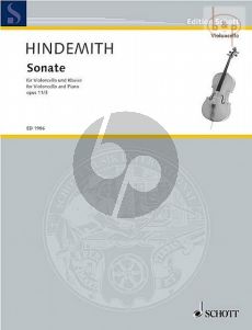 Hindemith Sonata Op.11 No.3 Violoncello and Piano