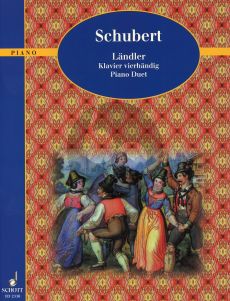 Schubert Landler for Piano 4 Hands (Kinsky) (Grade 2 - 3)