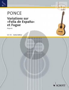 Variations sur "Folia de Espagna" et Fugue pour Guitare