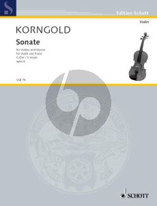 Korngold Sonata G-major Op.6 Violin-Piano