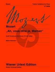 Mozart Ah vous dirai-je Maman (12 Variationen) KV 265 Klavier